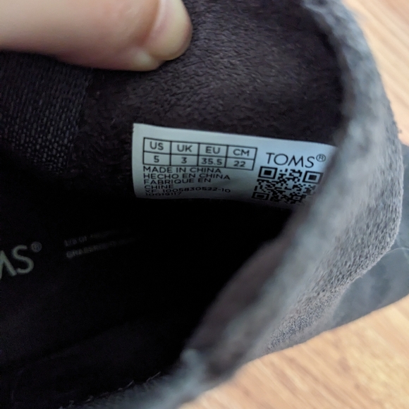 NWOT Grey TOMS Wedges - Picture 5 of 5